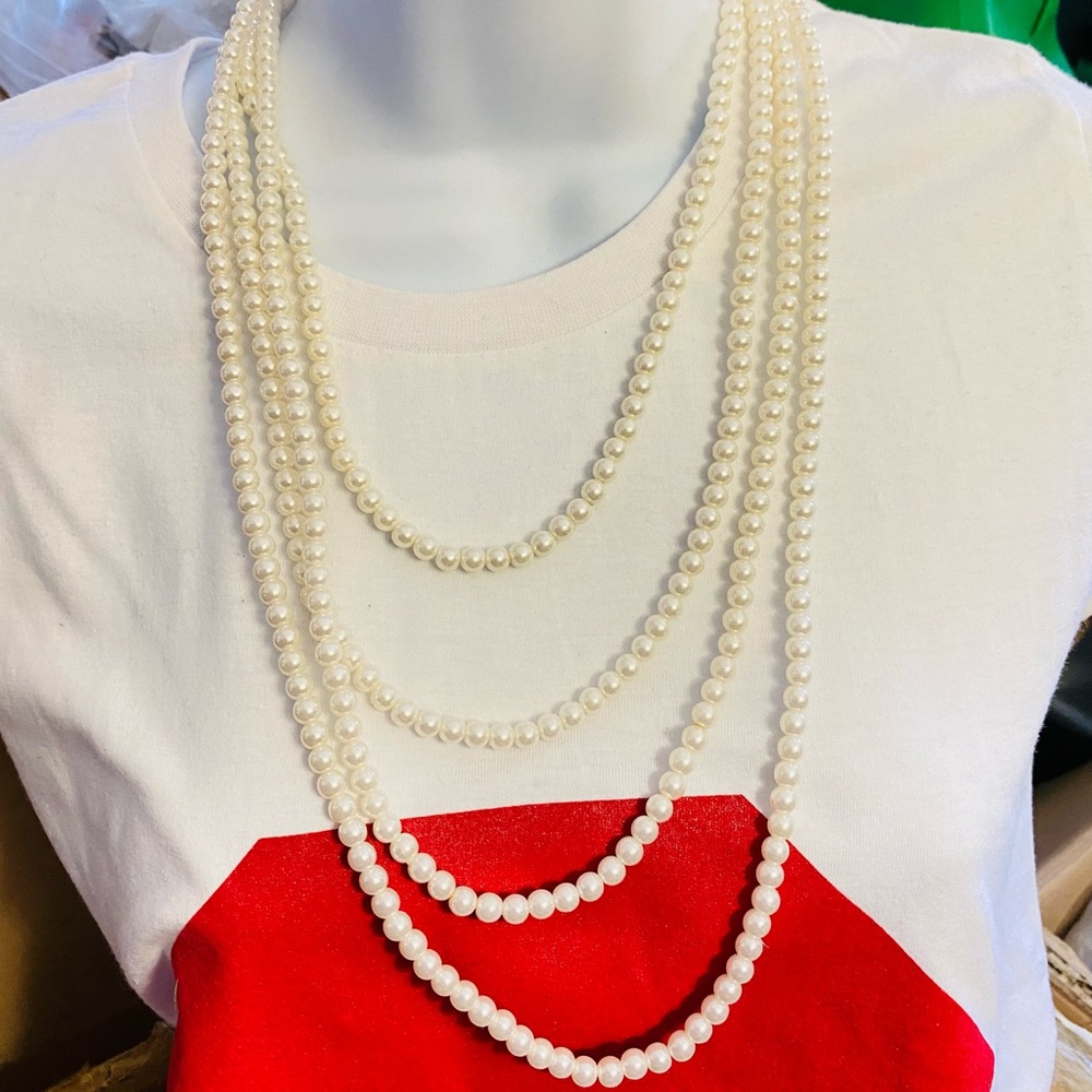 ❤️‍🔥3/10$ Fashion beaded white necklace | S🅰️LE | New